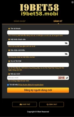 Đăng Ký I9BET58 – Bắt Đầu Trải Nghiệm Giải Trí